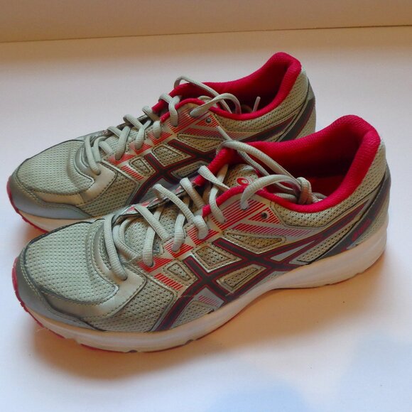 ASICS Women's Running Walking Lightweight Shoes T7K8N Pink Gray Size 9 in EUC - Picture 1 of 7